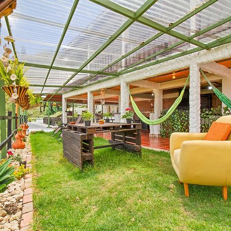 Cabana Tipo Glamping Savieza Life Experience Nemocon Exteriör bild