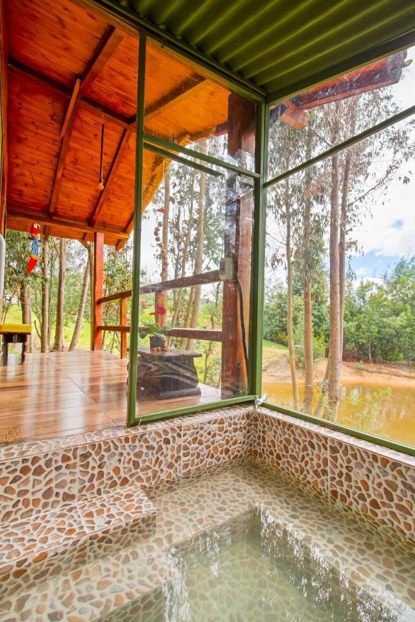 Cabana Tipo Glamping Savieza Life Experience Nemocon Exteriör bild