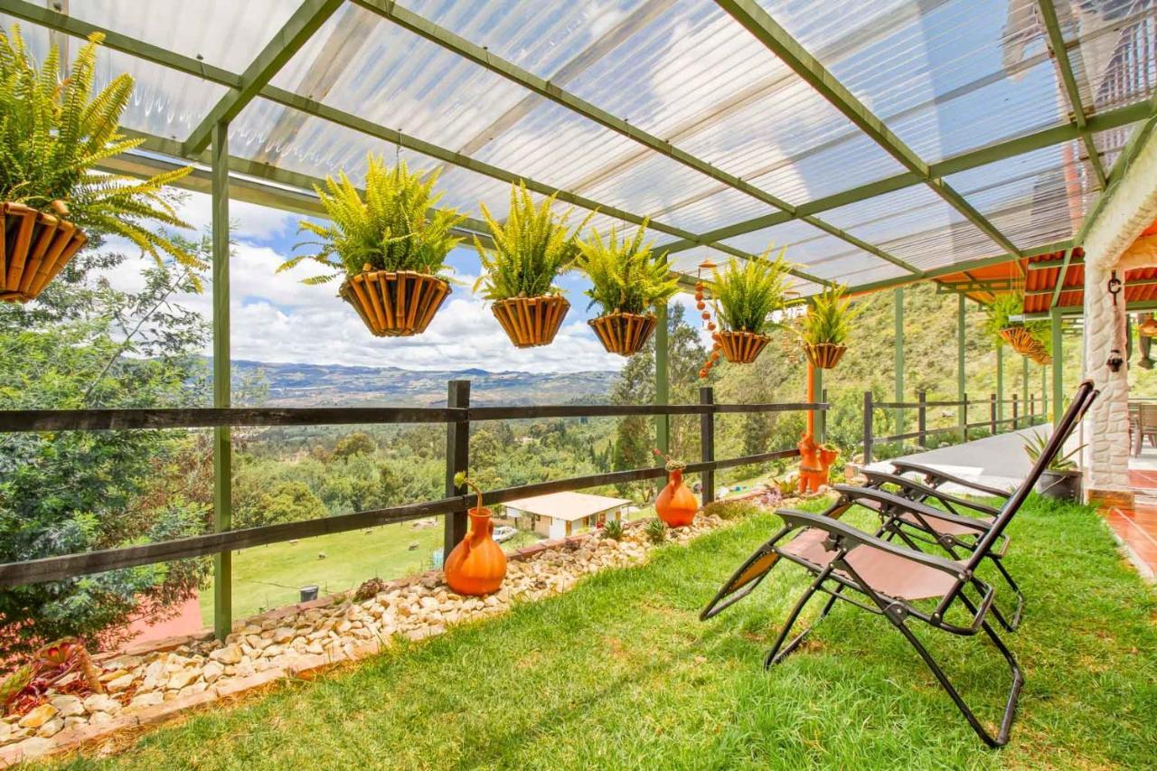 Cabana Tipo Glamping Savieza Life Experience Nemocon Exteriör bild